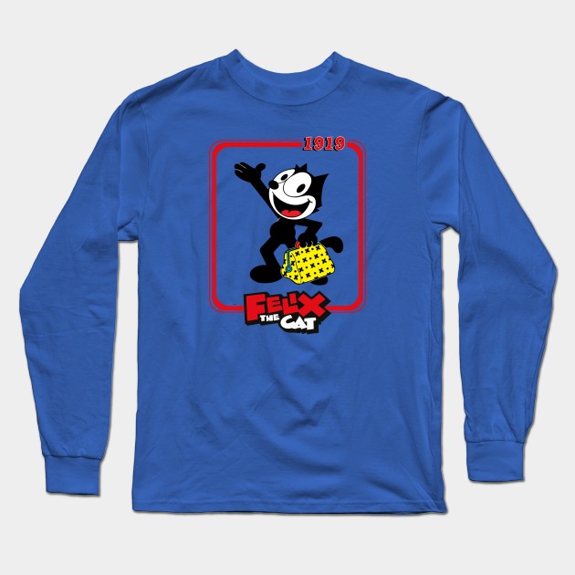 Felix The Cat Long Sleeve T-Shirt by Purwoceng